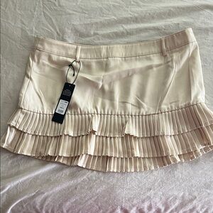 Fashion Nova Cream Mini Skirt